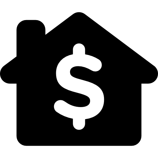 House with dollar sign